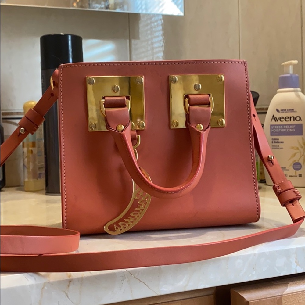 Sophie Hulme Albion Tote Bag Pink/Red